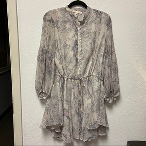 Olivacueous Mini Drawstring Dress